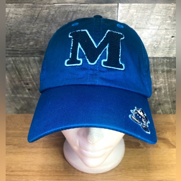 Disney Other - Walt Disney World Parks Adult Blue Mickey Mouse "M" Baseball Cap Hat